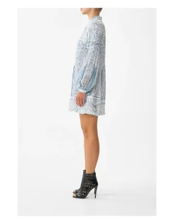 SHIRT DRESS WITH BLOUSON SLEEVE