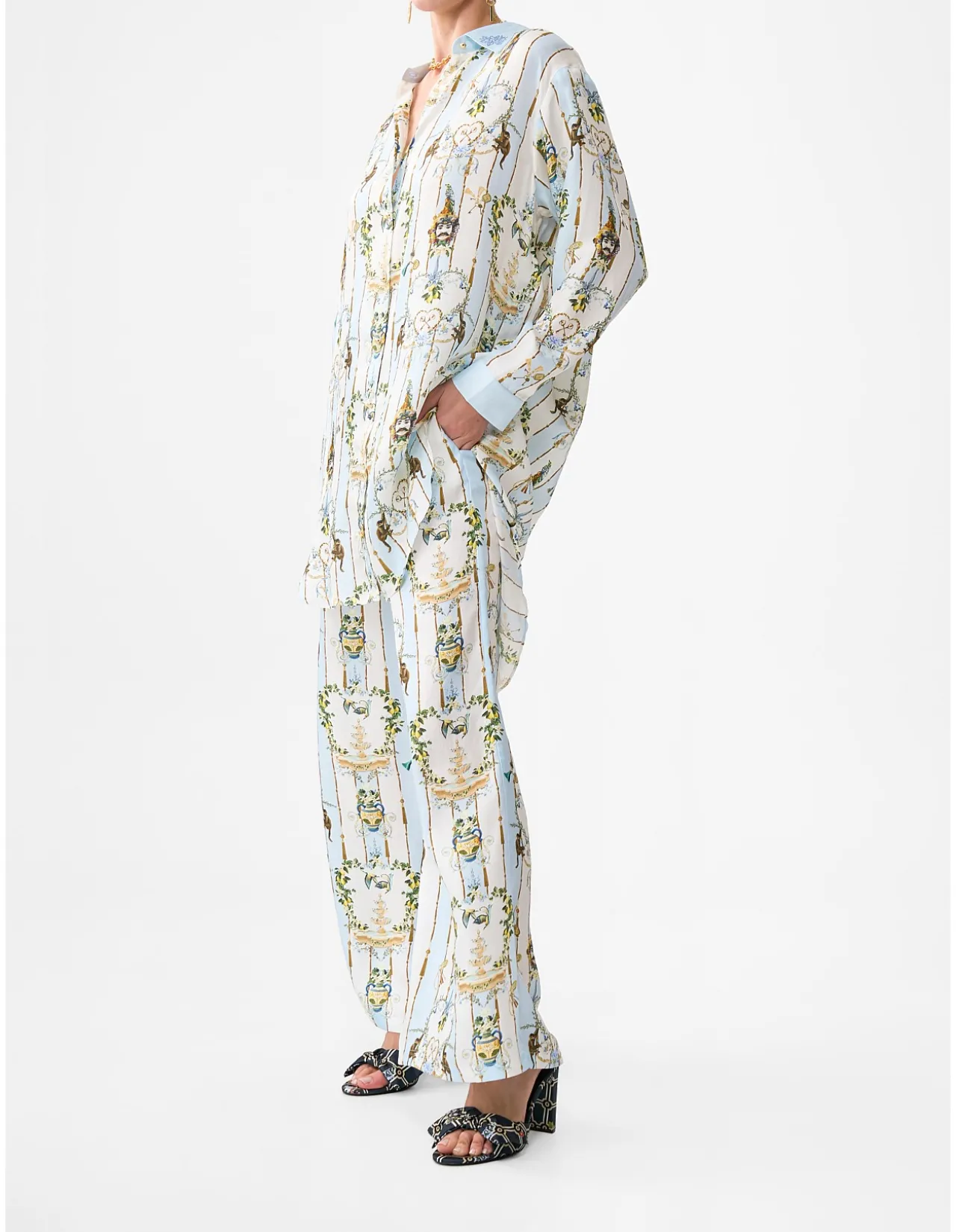 SHIRT TUNIC WITH SIDE BUTTONS