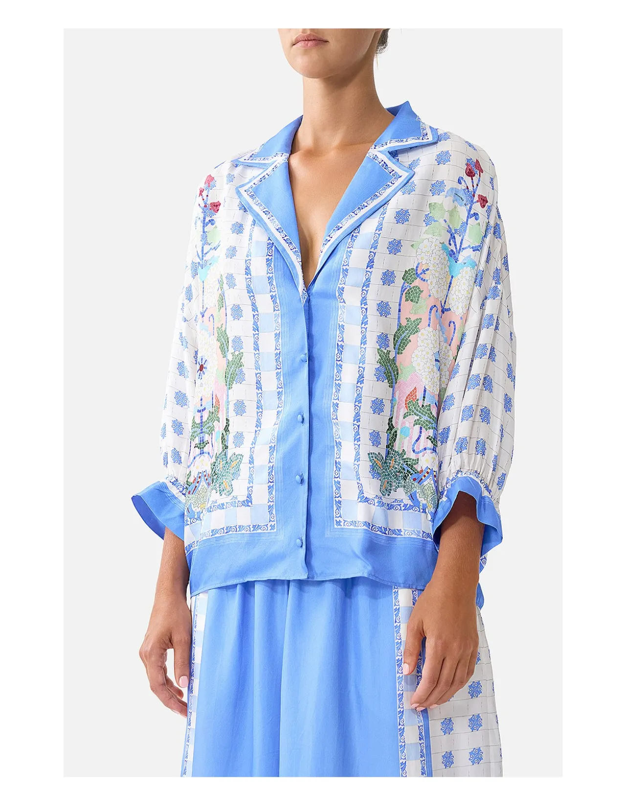 SHIRT WITH GATHERED CUFF