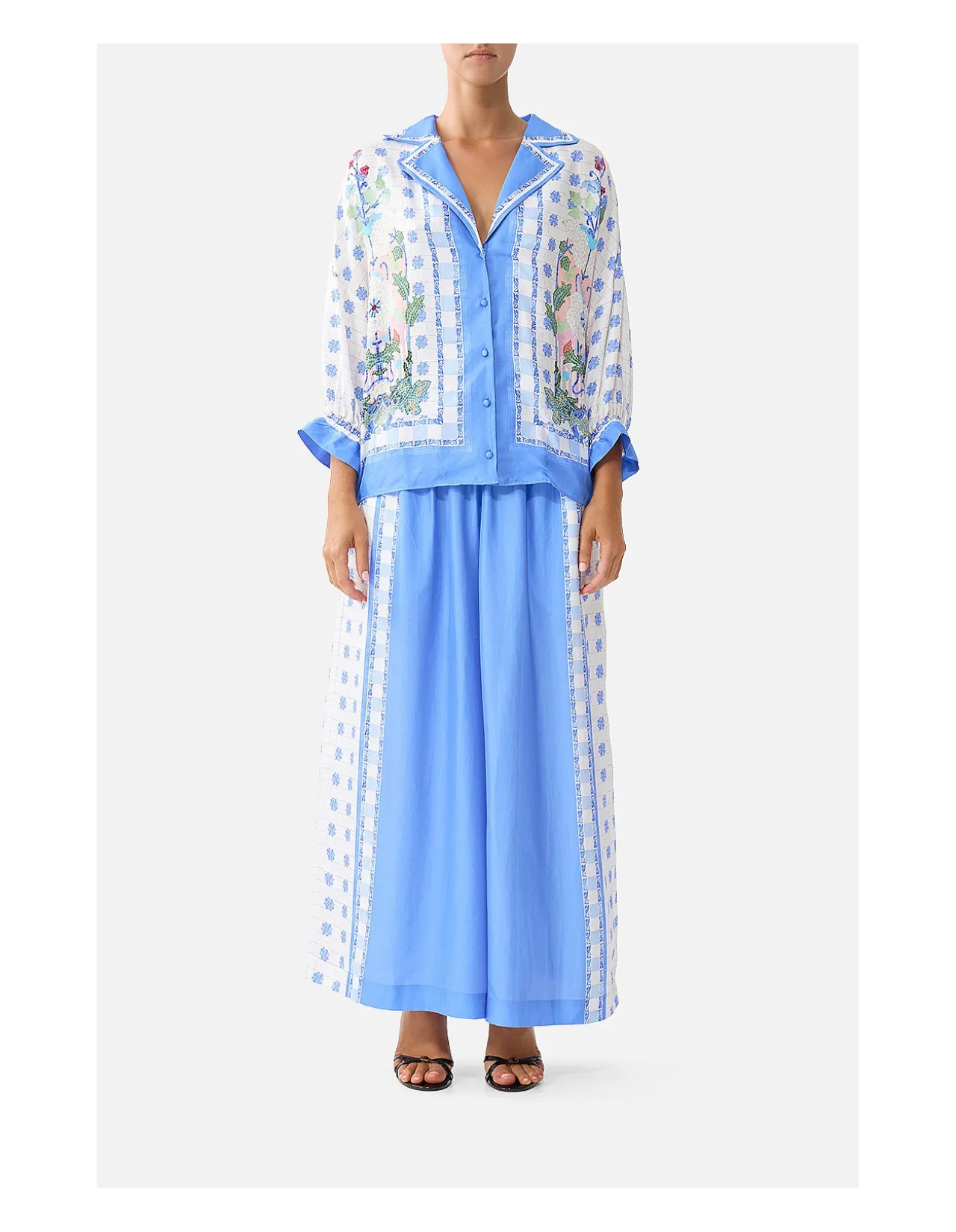 SHIRT WITH GATHERED CUFF