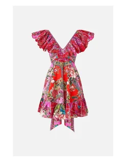 SHORT FRILL NECK DRESS