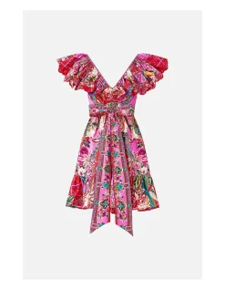 SHORT FRILL NECK DRESS