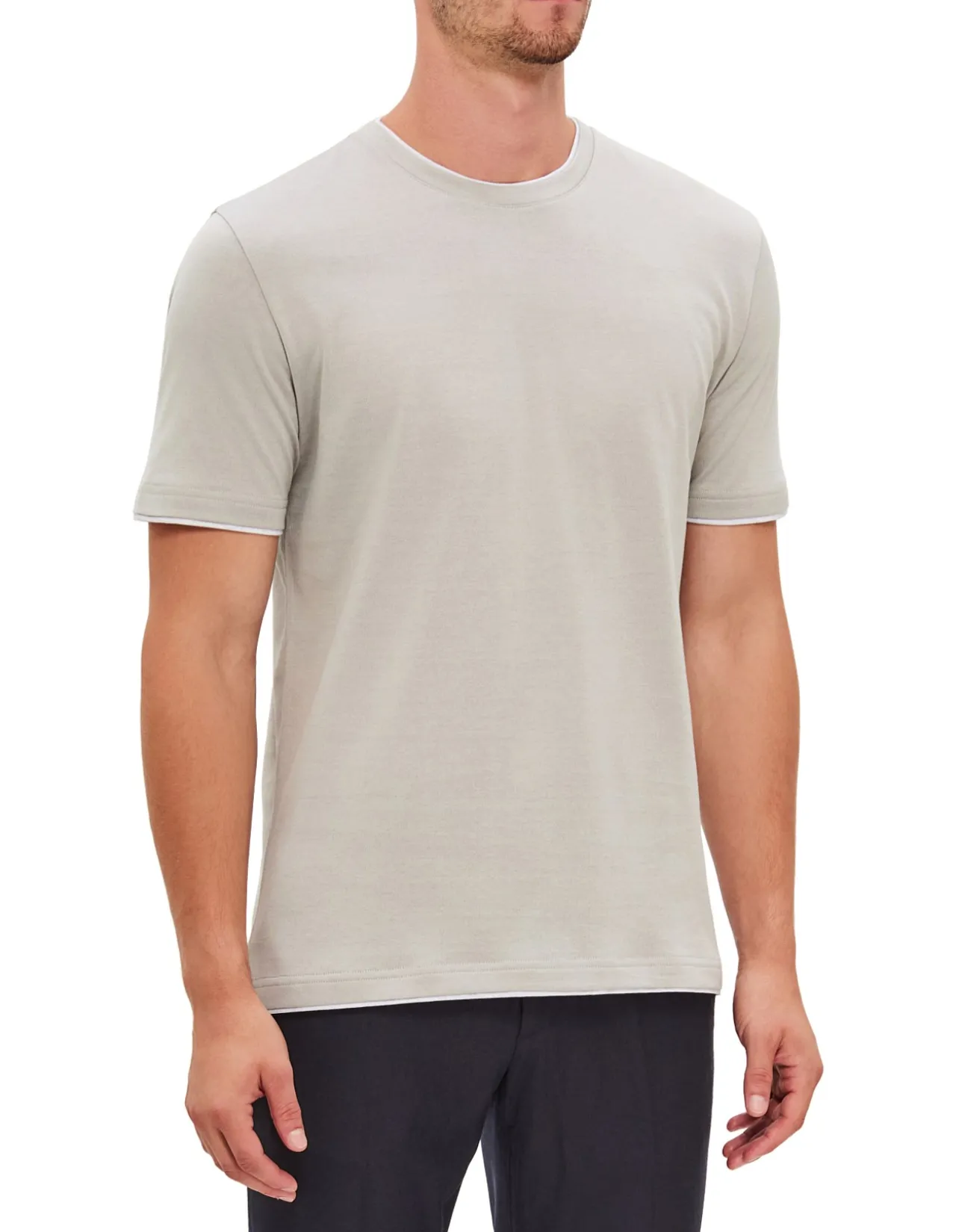 SHORT SLEEVE CREW NECK TSHIRT