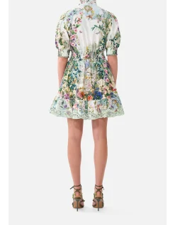 SHORT DRESS WITH SHIRRED WAIST
