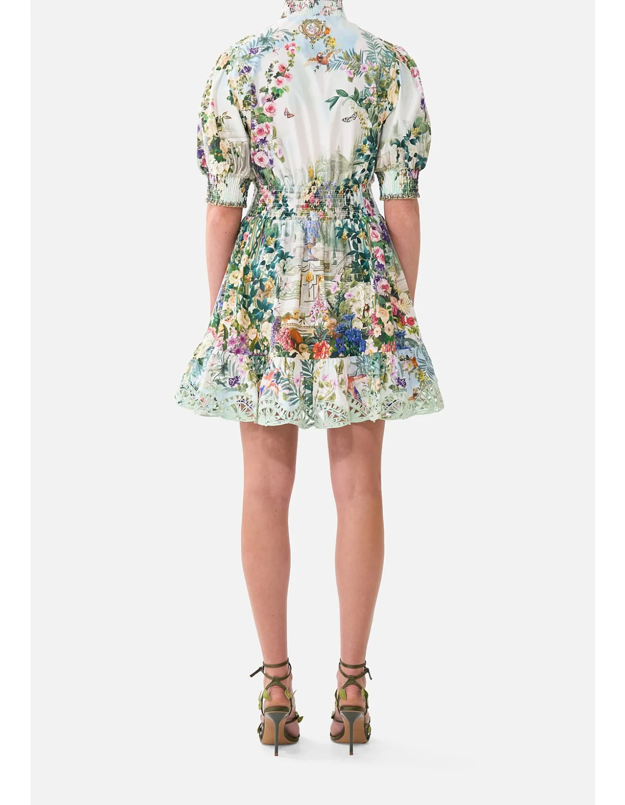 SHORT DRESS WITH SHIRRED WAIST