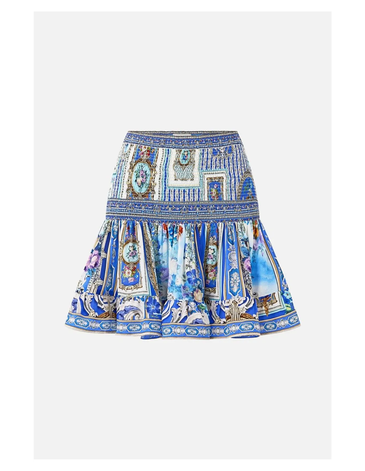 SHORT SHIRRED SKIRT