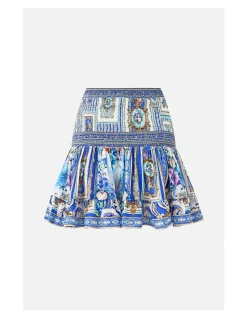SHORT SHIRRED SKIRT