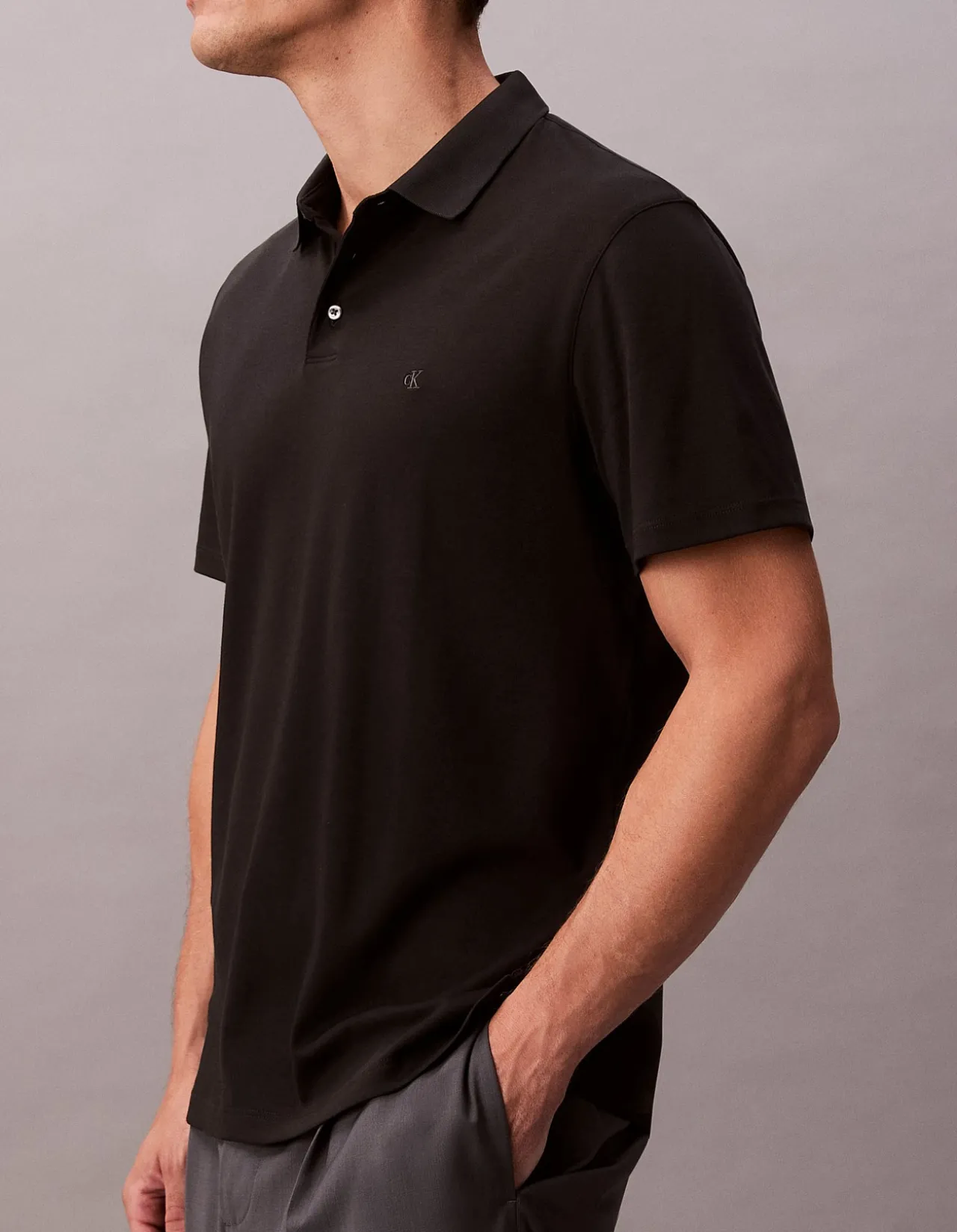 Short Sleeve Supima Chest Emb Polo