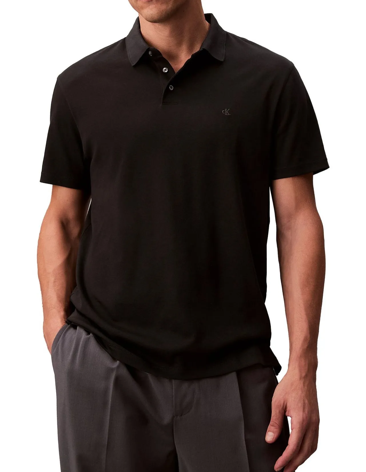 Short Sleeve Supima Chest Emb Polo