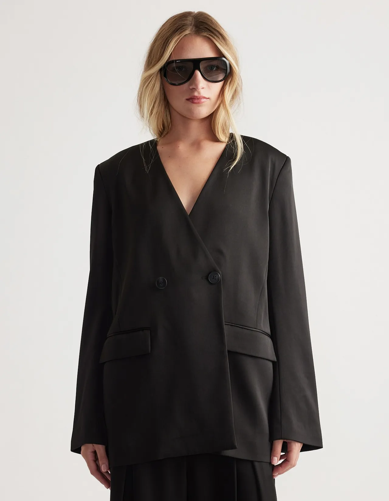 SIDNEY SATIN BLAZER