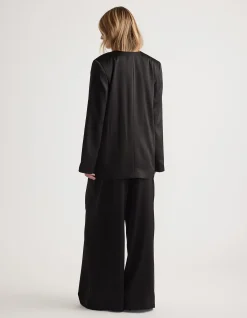 SIDNEY SATIN BLAZER