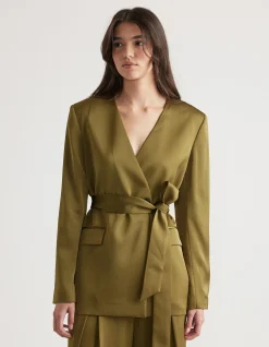 SIDNEY SATIN BLAZER