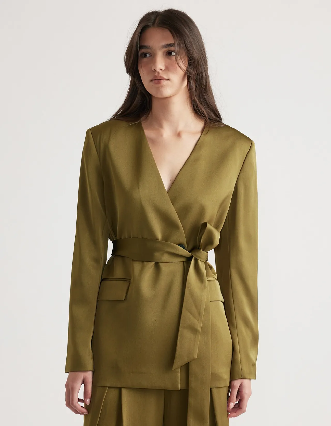 SIDNEY SATIN BLAZER