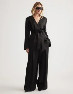 SIDNEY SATIN BLAZER