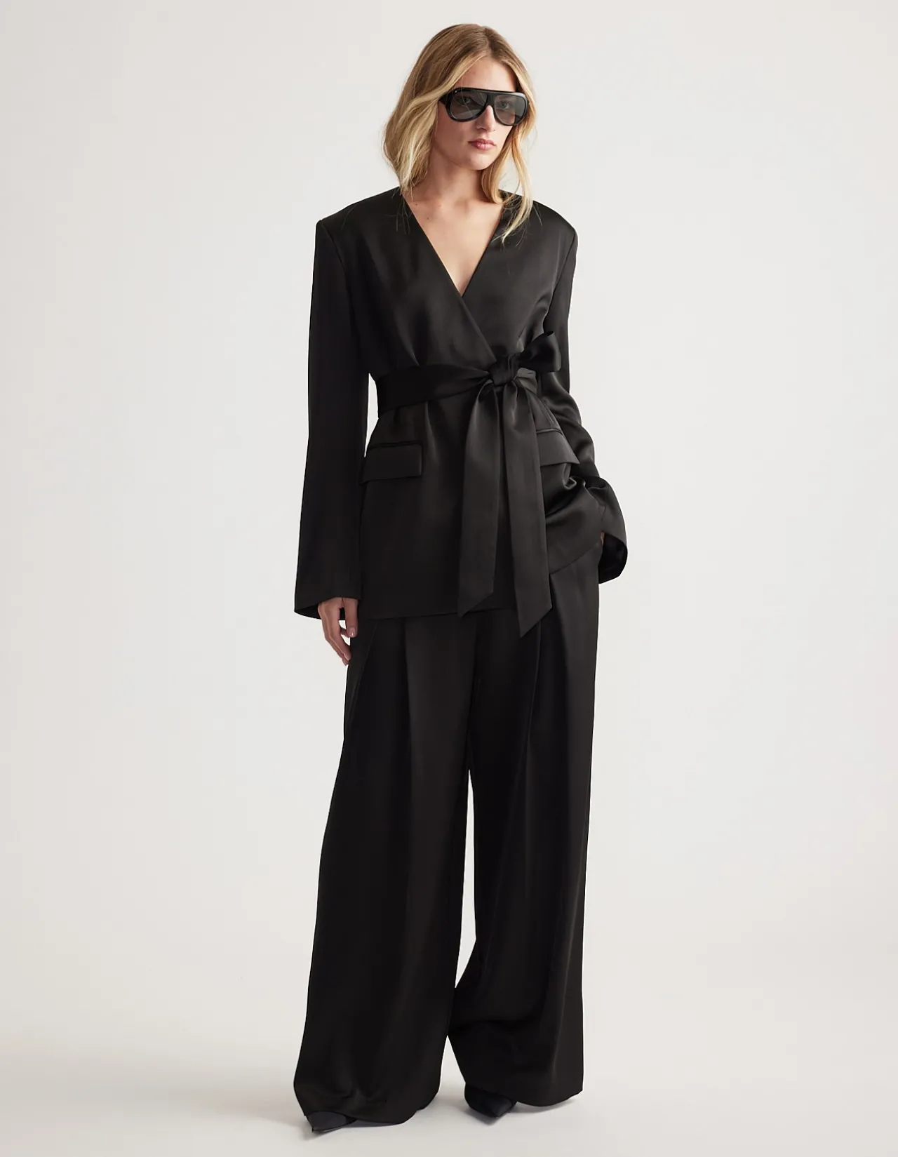 SIDNEY SATIN BLAZER