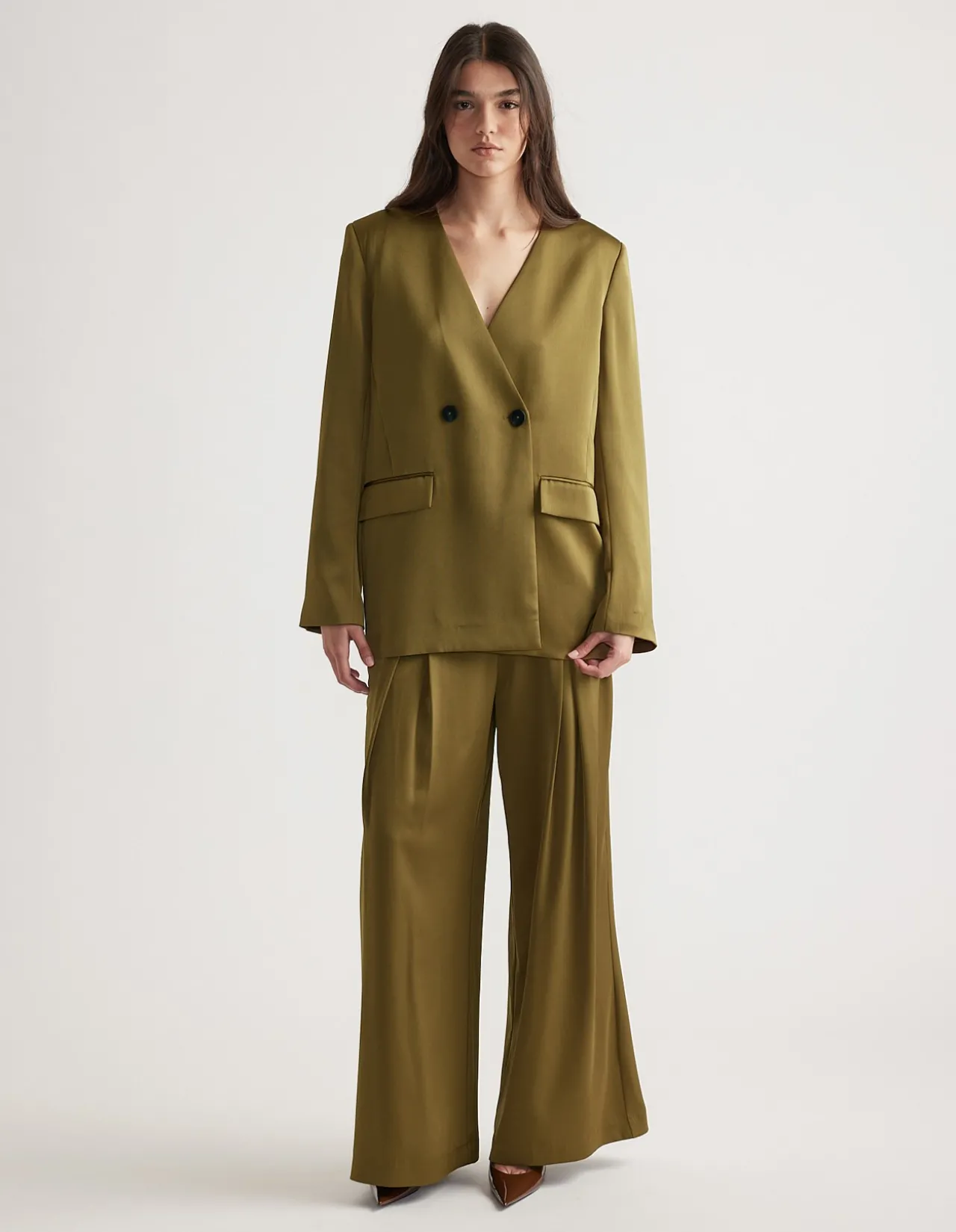 SIDNEY SATIN BLAZER