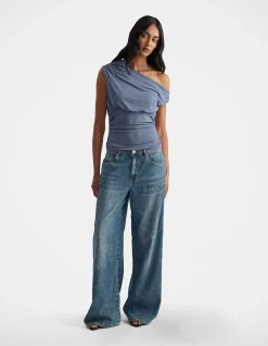 Sienna Off Shoulder Ruched Jersey Top