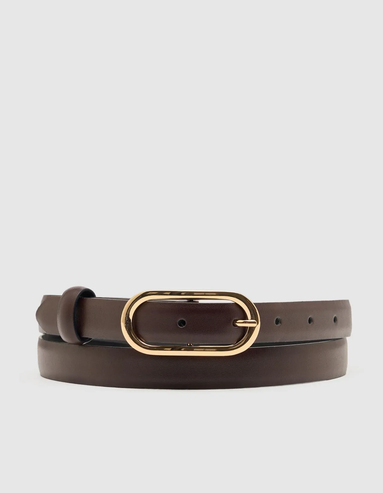 SIERRA LEATHER SKINNY BELT
