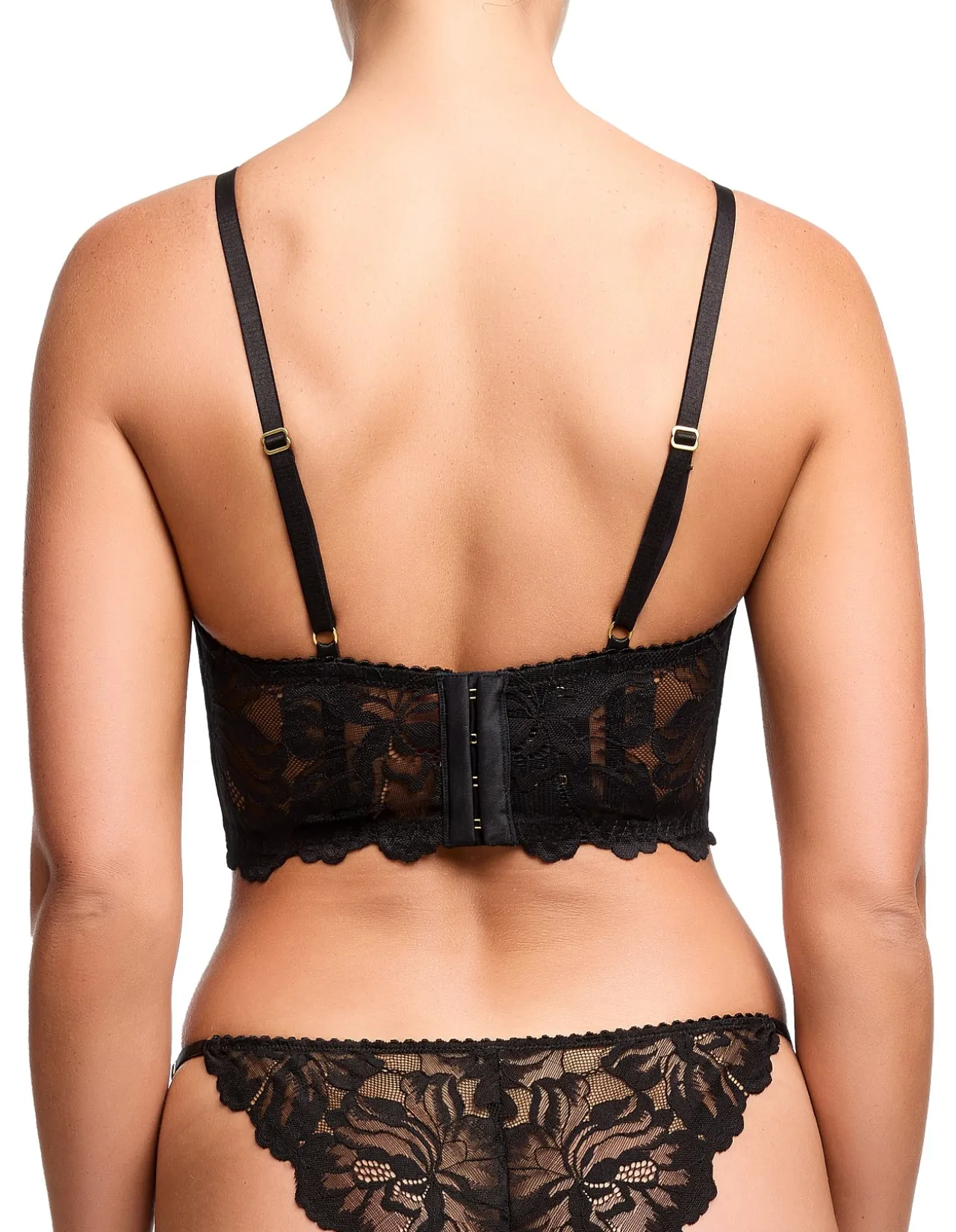 Sierra Longline Balconette Bra with Sheer Lace