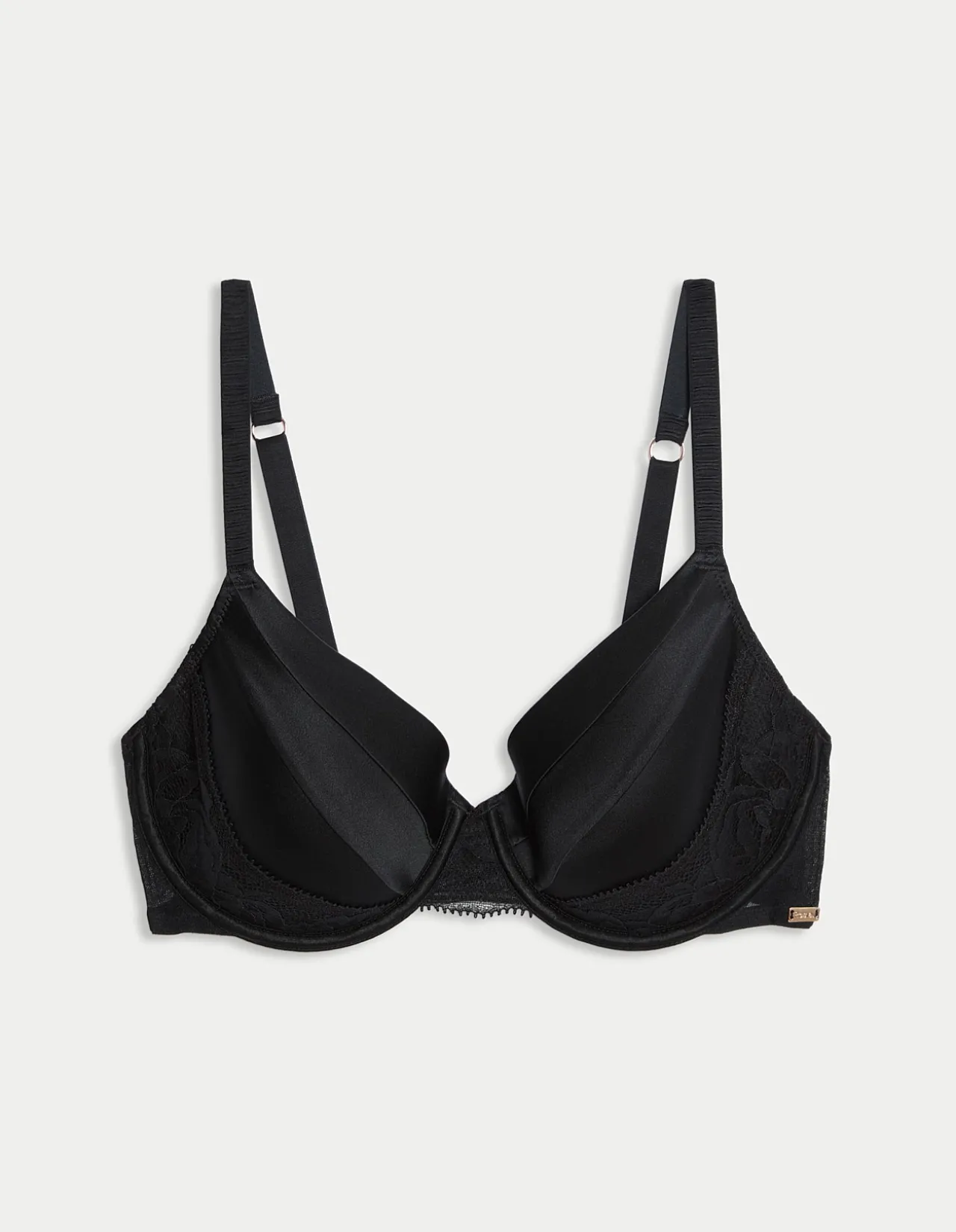 Silk & Lace Wired Full Cup Bra