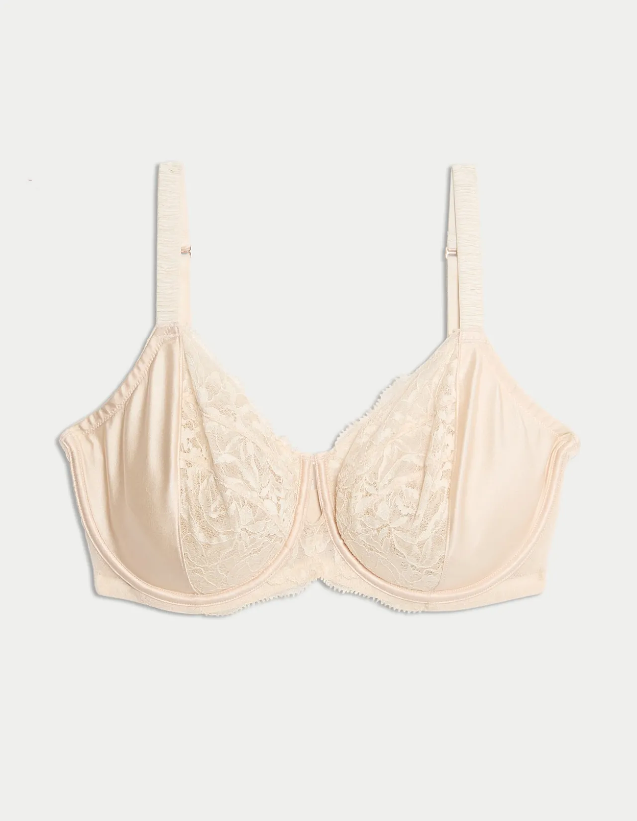 Silk & Lace Wired Minimiser Bra