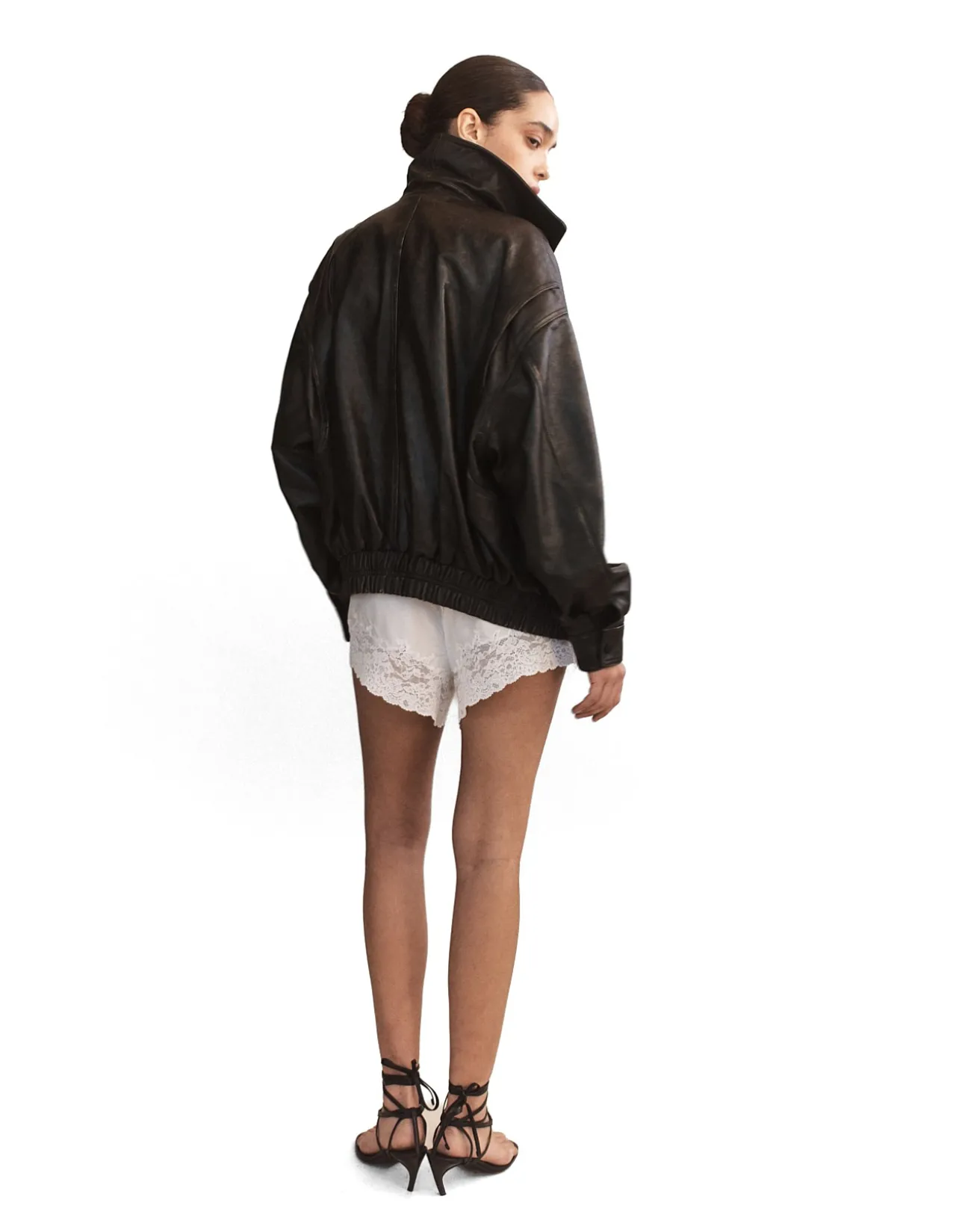 Silk Cotton Lace Shorts