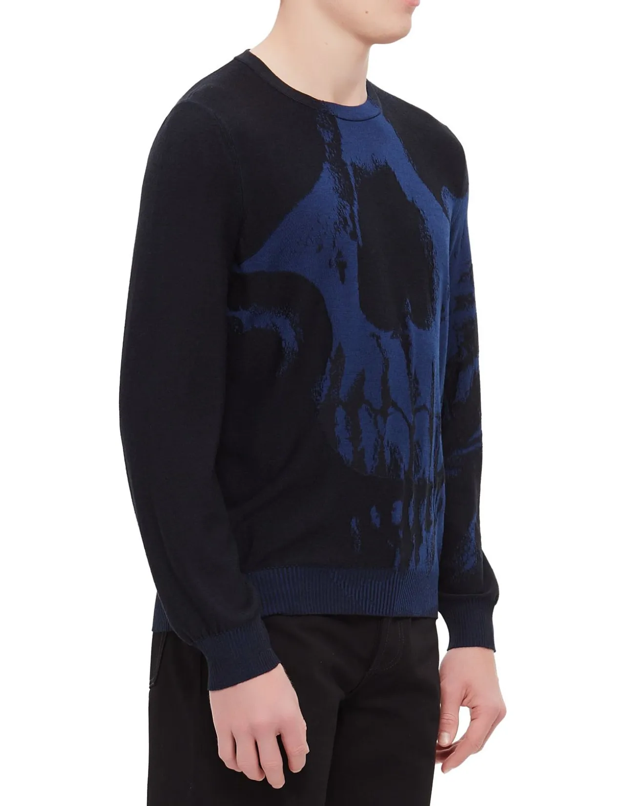 Skull Graphic Long Sleeve Crew Neck