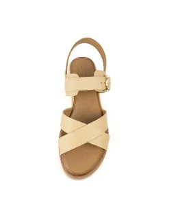 SLAIN CROSSOVER SANDAL WITH BUCKLE ON UNIT