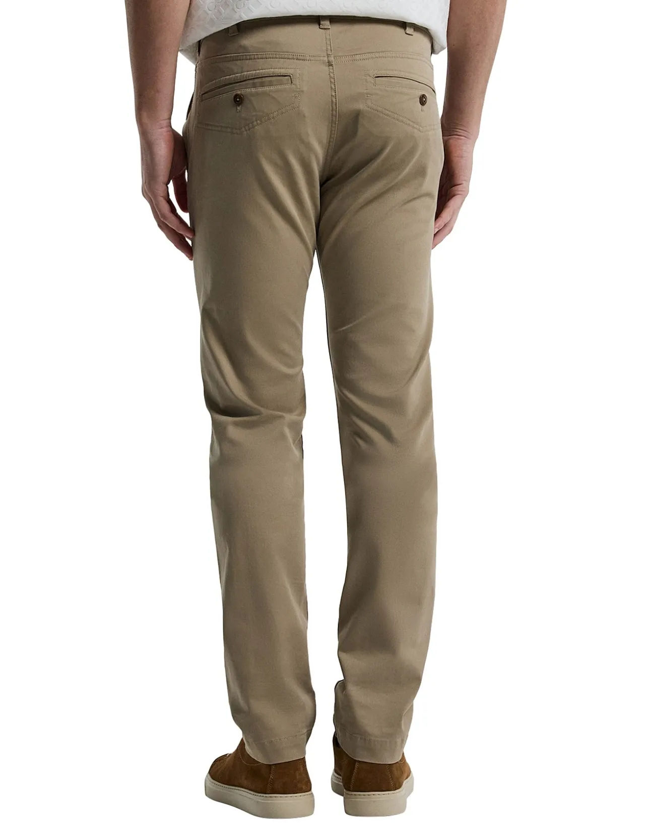 SLIM COTTON LYOCELL PANTS