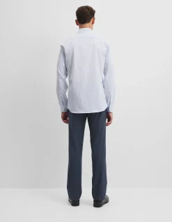 Slim Fit Stripe Travel Shirt