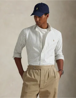Slim Fit Striped Oxford Shirt