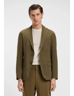 Slim-fit jacket in a linen blend