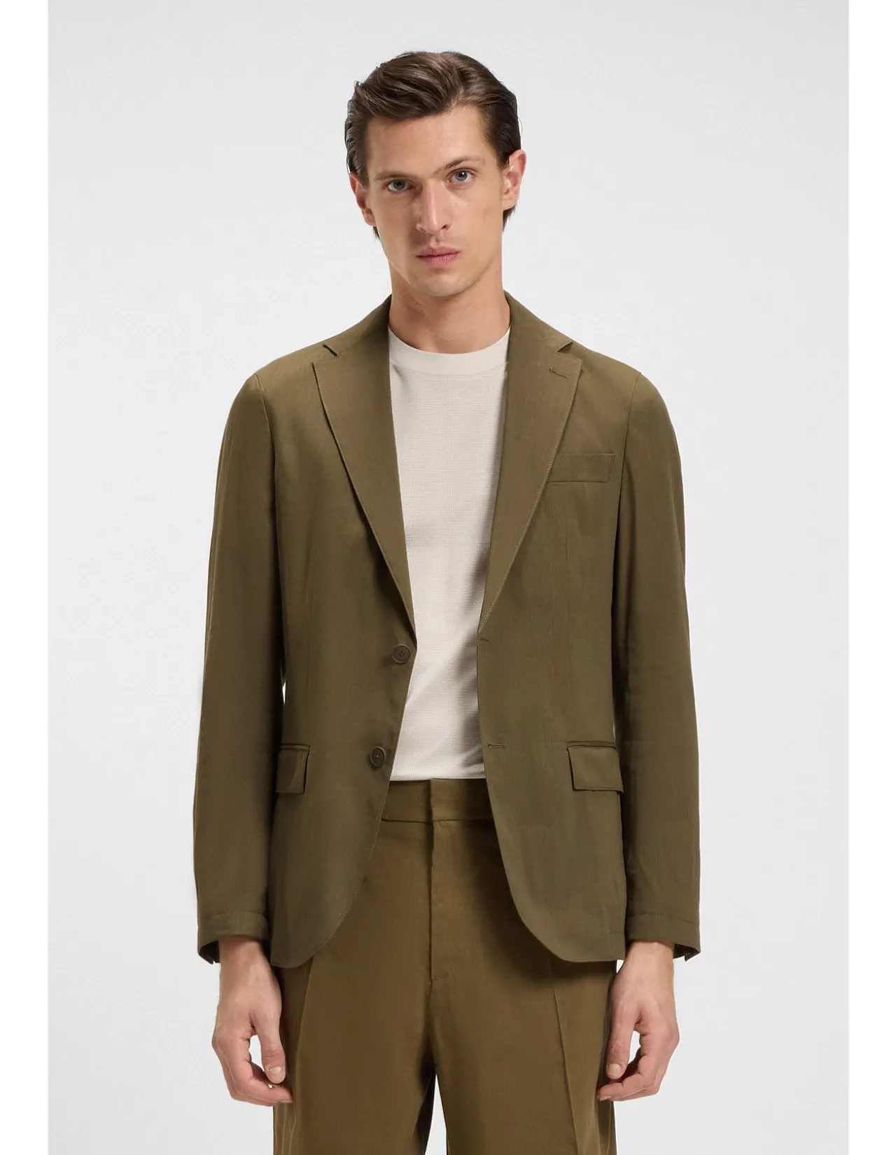 Slim-fit jacket in a linen blend