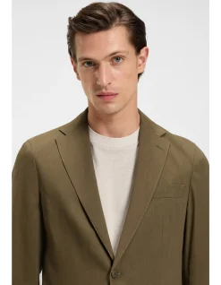 Slim-fit jacket in a linen blend