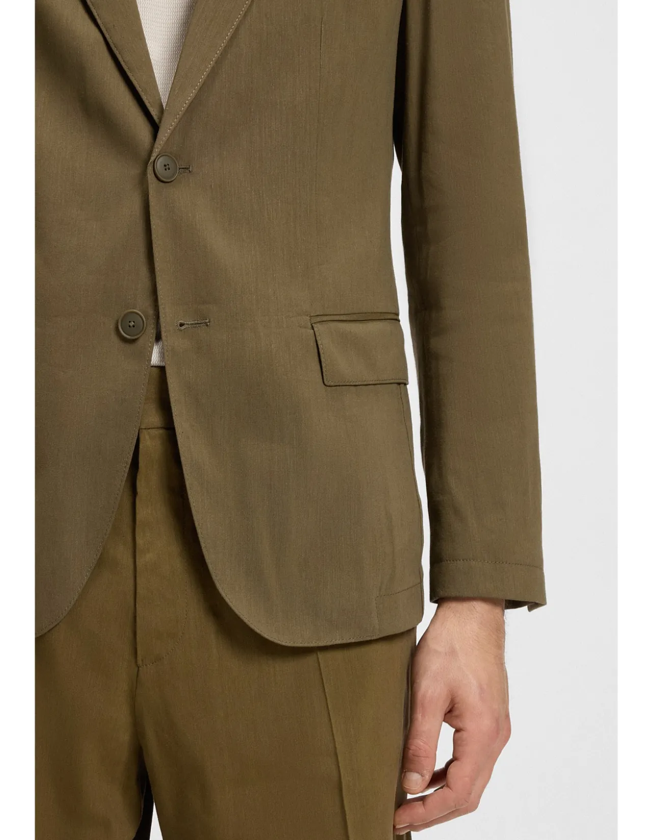 Slim-fit jacket in a linen blend