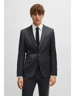 Slim-Fit Jacket in Virgin-Wool Serge