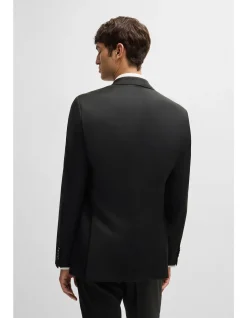 Slim-Fit Jacket in Virgin-Wool Serge