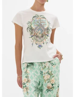 SLIM FIT ROUND NECK T-SHIRT - WHITE