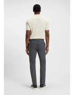 Slim-fit trousers in brushed herringbone