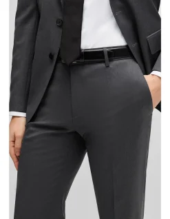 Slim-Fit Trousers in Virgin-Wool Serge