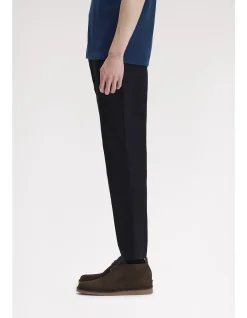 SLIM FIT TWILL TROUSERS