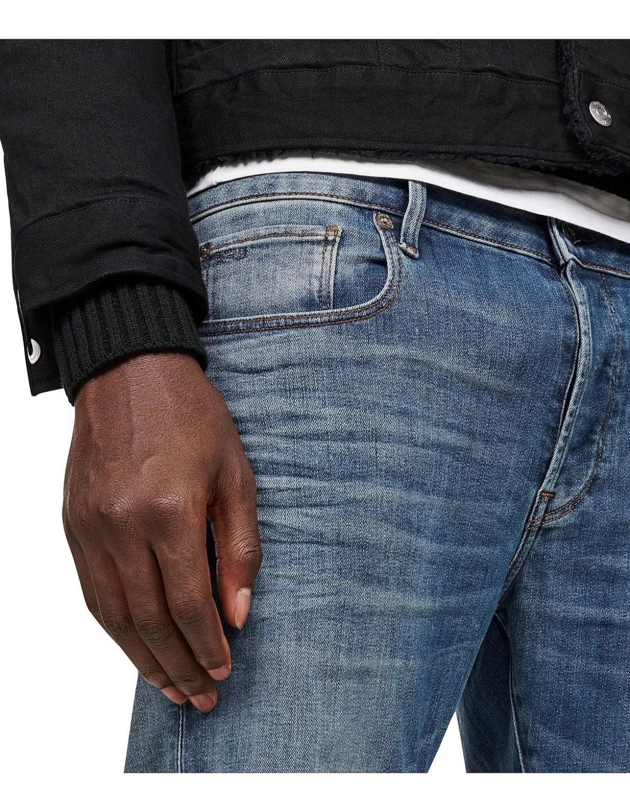 3301 Slim Mid Waist Stretch Denim Jeans