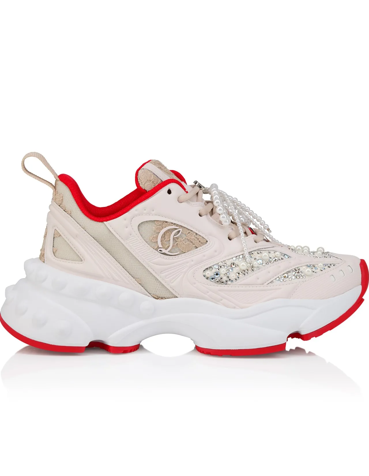 SO FLO PERLA SPECCHIO DENTELLE PEARL SNEAKERS