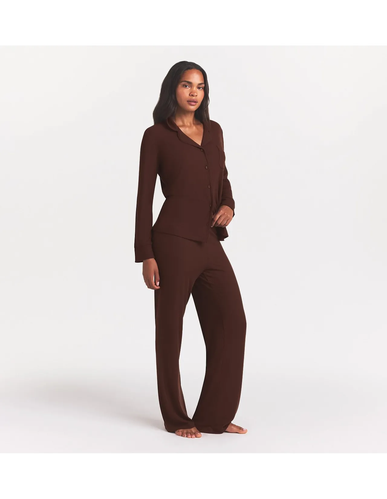 SOFT LOUNGE RIB SLEEP SET