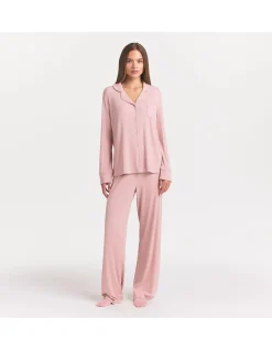 SOFT LOUNGE RIB SLEEP SET
