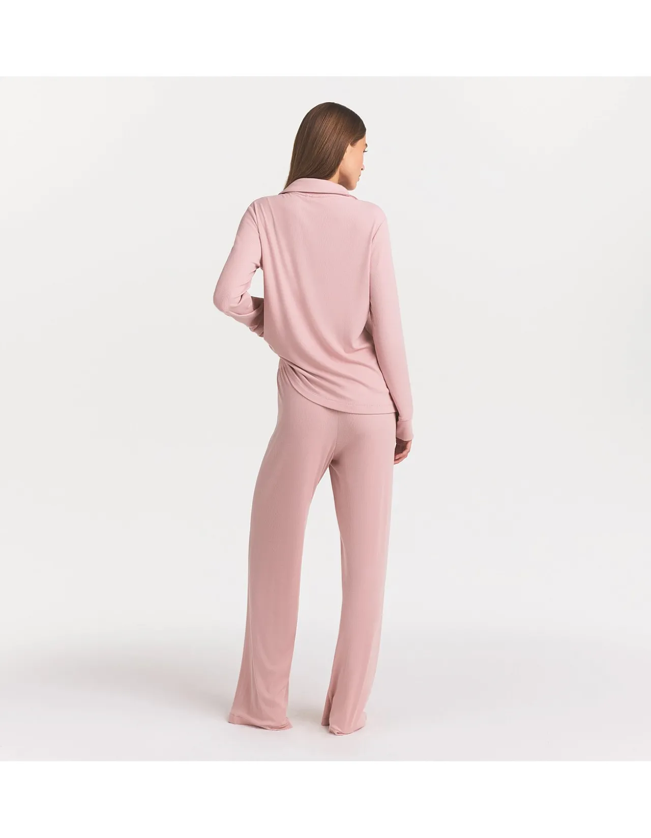 SOFT LOUNGE RIB SLEEP SET