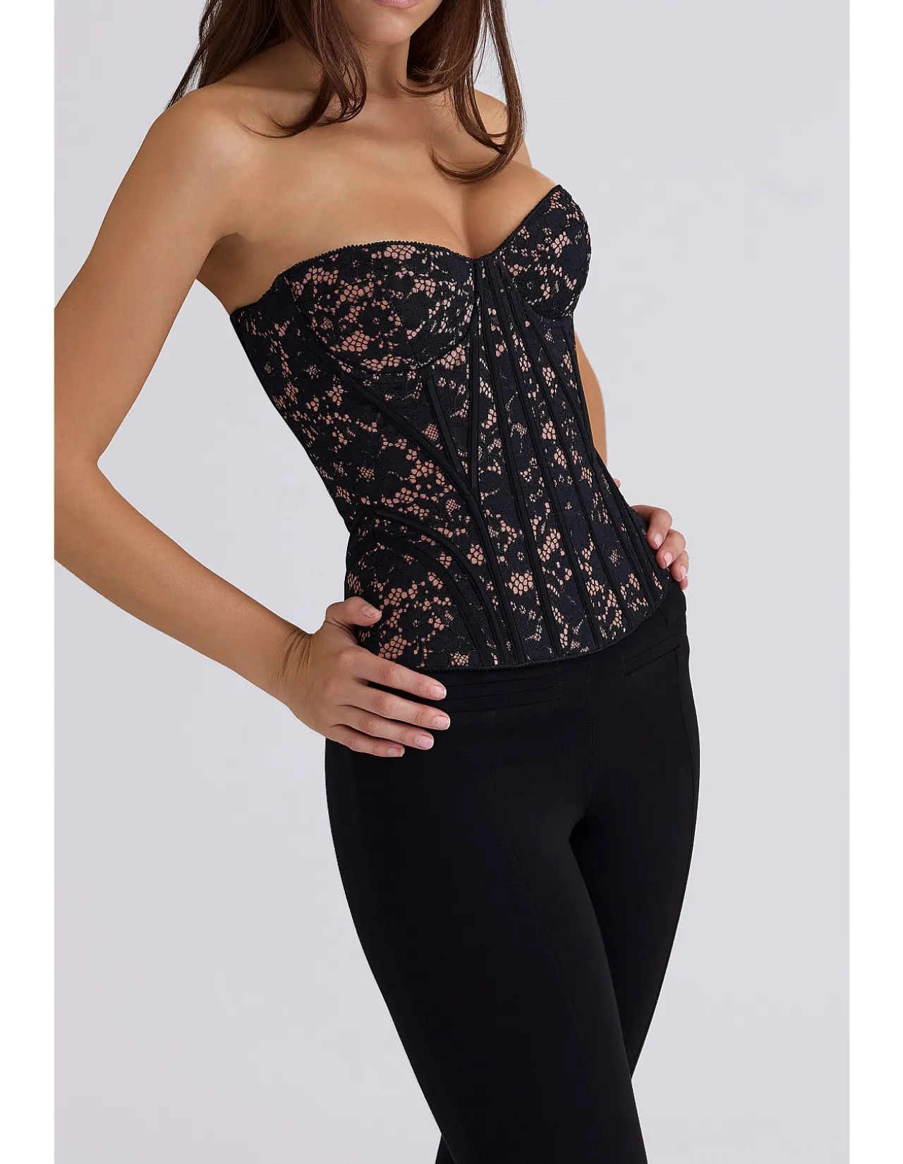SOLAINE BONED CORSET TOP