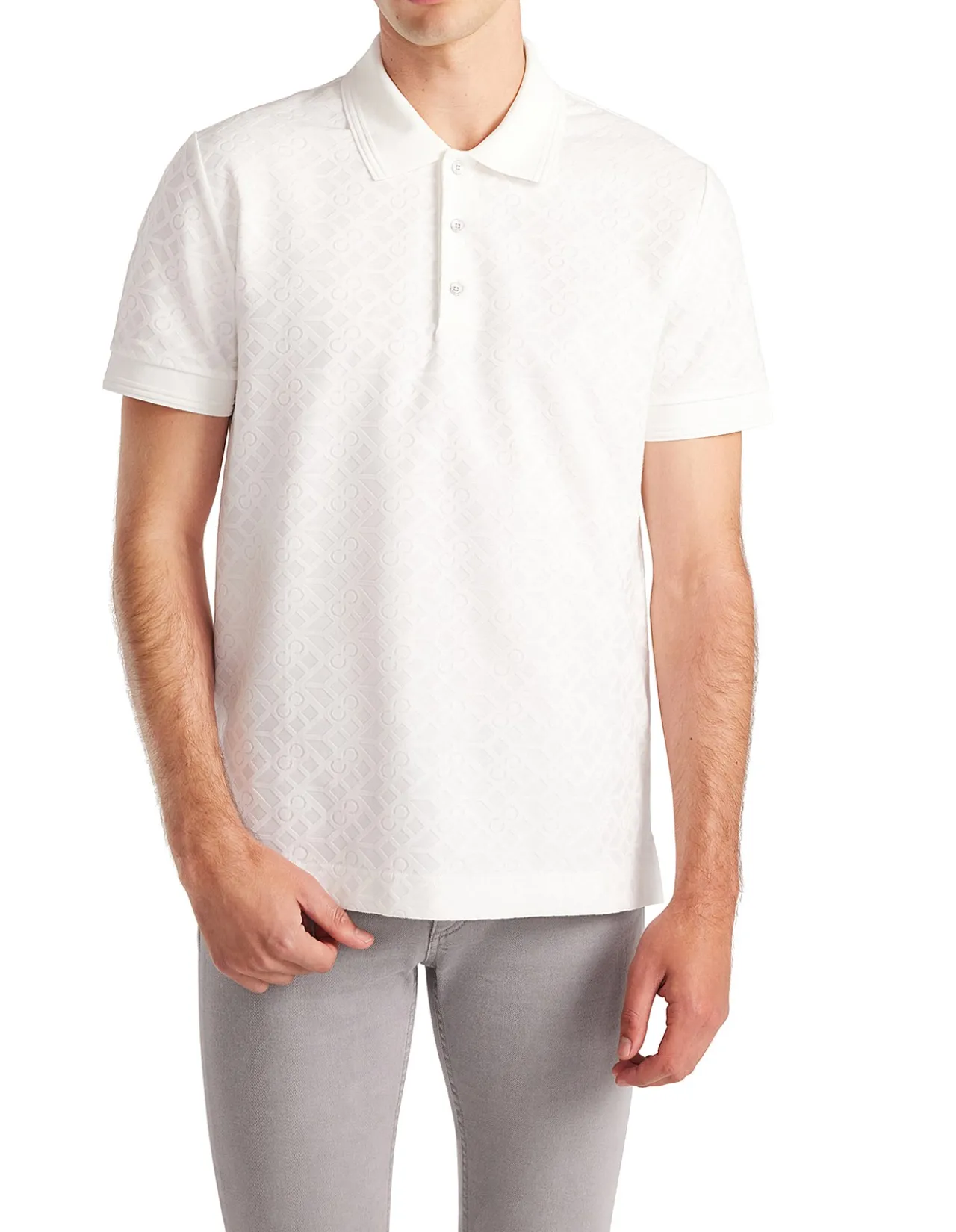 Solid Monogram Polo
