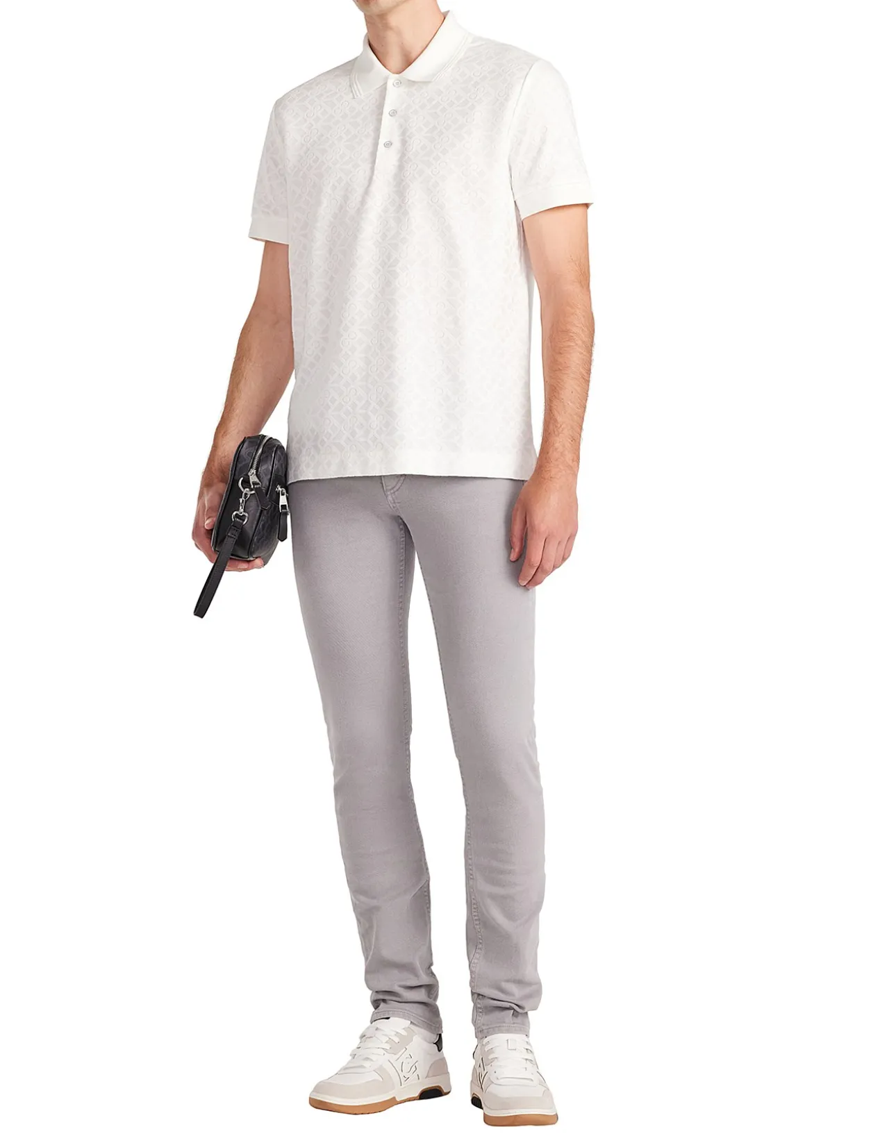 Solid Monogram Polo