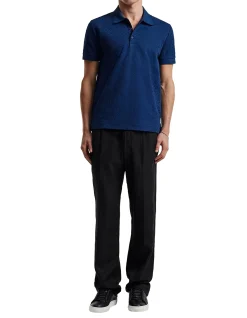 Solid Monogram Polo